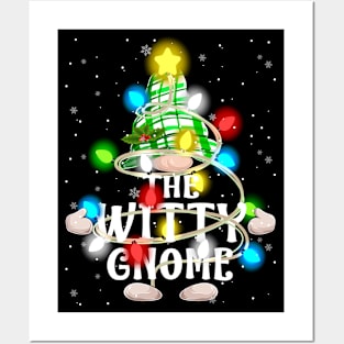 The Witty Gnome Christmas Matching Family Shirt Posters and Art